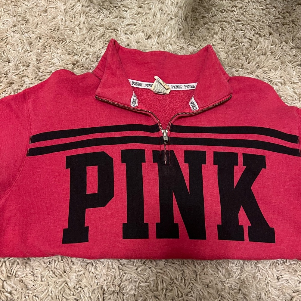 PINK Old School Quarter Zip